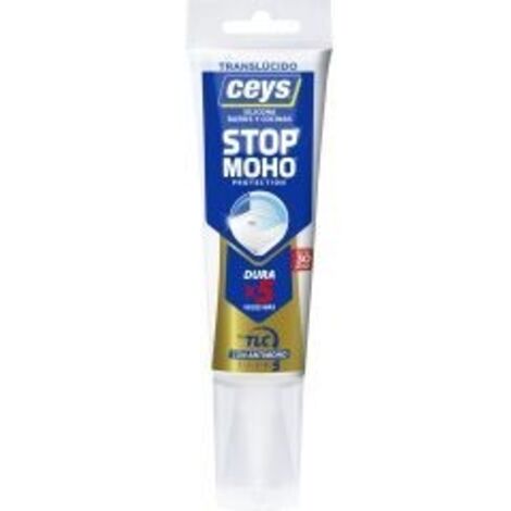 Silicona para Cocinas y Baños CEYS Stopmoho protection x5 Blanco 125ml (1/8)