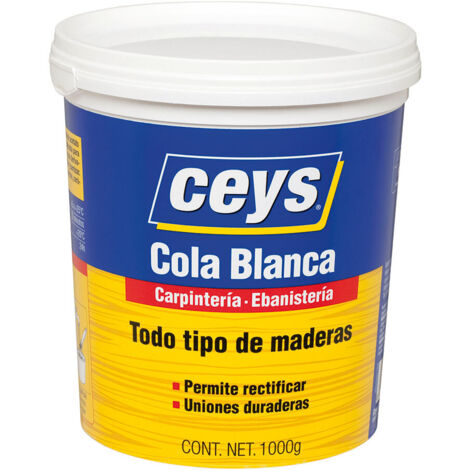 Cola Blanca Extrafuerte para Madera CEYS Bote Grande 1kg 501704