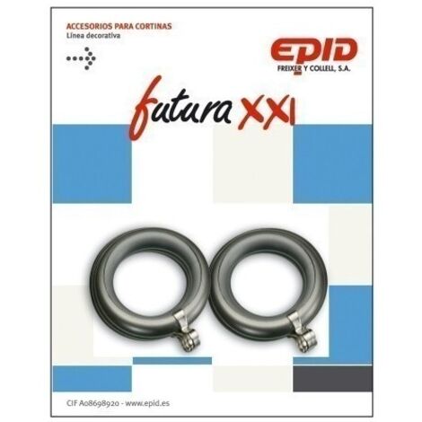 Anilla Cortina 19Mm Hogar Metal Niquel Futura 21 Epid 10 Pz