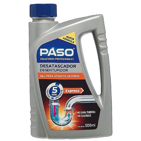 Desatascador Tuberias Quimico  Profesional Gel Paso 1 Lt