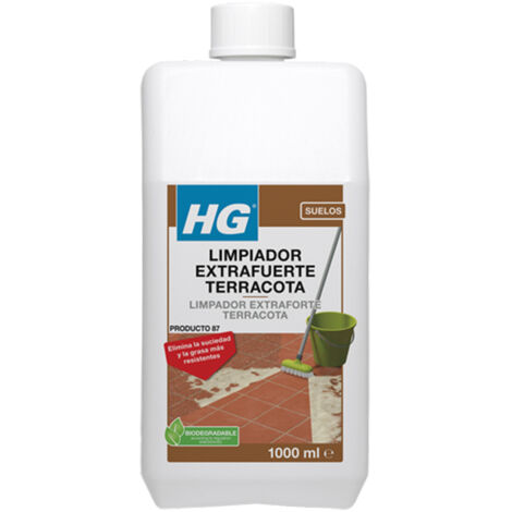 Limpiador extrafuerte para terracota – Elimina capas de abrillantador – Para limpieza profunda de baldosas – 1L para 50m² – HG (1/4)
