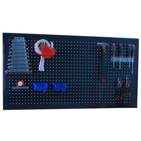 Panel Herramientas Panelclick 1500x600 antracita + 8 hook