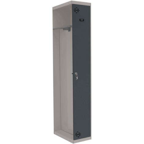 Taquillas metálicas SIMONLOCKER (180x40x50cm) GRIS Y ANTRACITA