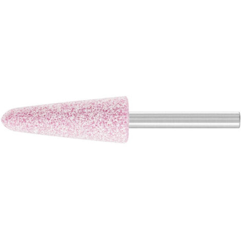 CABALLITO muela conica ke 16x45mm c/mango 6x40mm , La muela conica ke 16x45mm con mango 6x40mm es una herramienta abrasiva rotatoria ideal para pulir, desbas