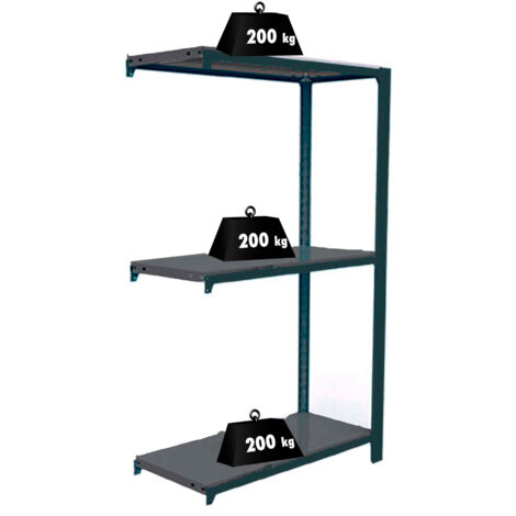 Officlick 3/400 Metal A.m. Antracita/antracita 1000x900x400 (1/4)