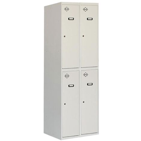 Taquillas metálicas SIMONLOCKER (180x60x50cm) GRIS PRELACADO