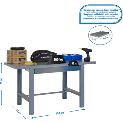 Kit Simonwork Bt6 Box Metalic 1500 Gris 830x1500x730
