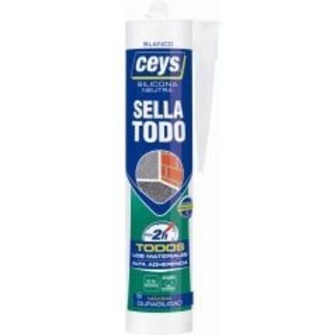Sellador Multiusos CEYS Sellatodo Blanco Cartucho Profesional 280ml 505528