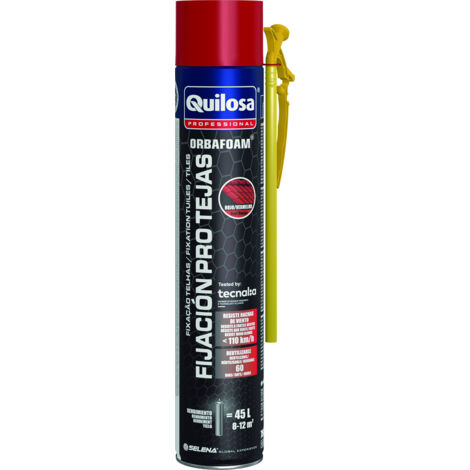 Espuma poliuretano tejas orbafoam canula 650 ml rojo teja