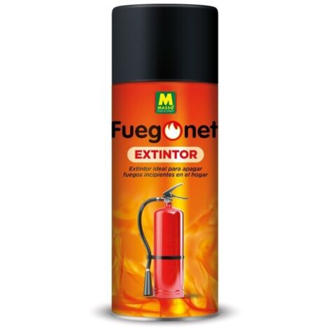 FUEGONET Extintor en Spray Doméstico para Fuegos clase A, B E y