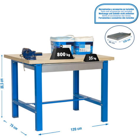 Kit Simonwork Bt6 Box Plywood 1200 Azul/madera 865x1200x750