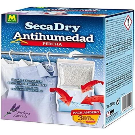 Secadry Pack de 3 Perchas Antihumedad: Control Efectivo de Humedad