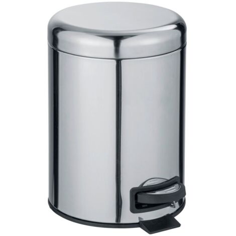 Cubo con Pedal WENKO Leman 5L Inoxidable