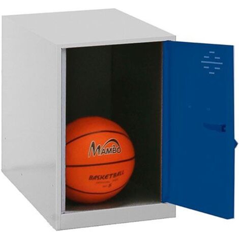 Taquilla SIMONLOCKER Montado Mini 475x300x500 mm Gris/Azul (1/5)