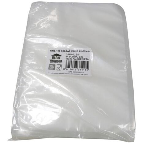 BOLSA ENVASAR VACIO (PAQ 100 UDS) 25 X 35 CM - 31116