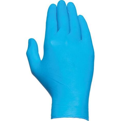 Guante Desechable JUBA NITRILO Azul 100 unidades 0,12 mm sin Polvo T-S/7