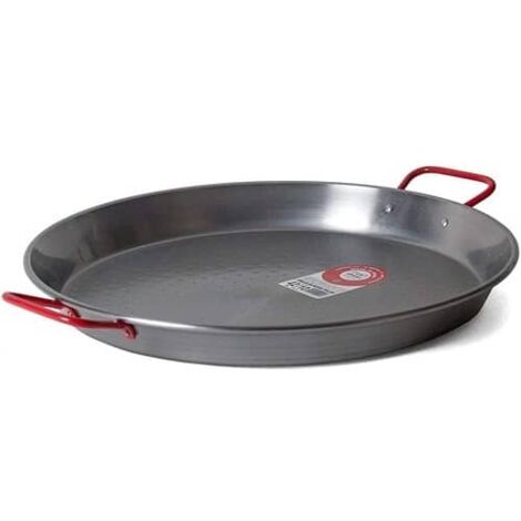 LA IDEAL paellera valenciana de 36 cm. pulida para 7 personas