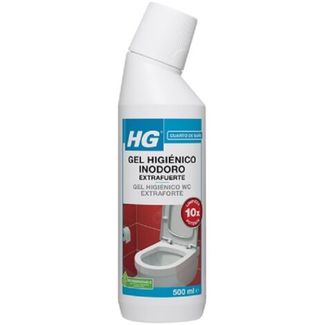 Gel higiénico extrafuerte inodoro 0.5L – Limpieza profunda – Fórmula adherente para suciedad persistente – Elimina olores – HG (1/5)