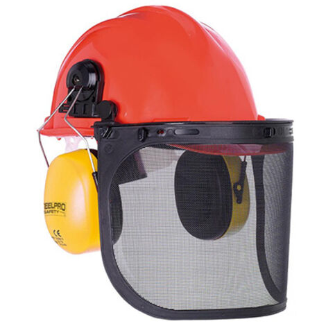 Casco c/pantalla-auriculares desbrozadora 2088-kf steelpro (1/3)