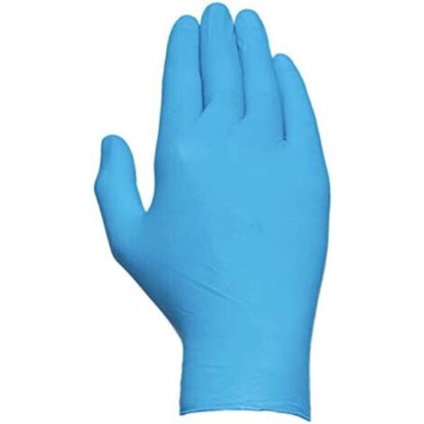 CAJA 100 GUANTES DESECHABLES ECONOMICOS DE NITRILO SIN POLVO TALLA S JUBA