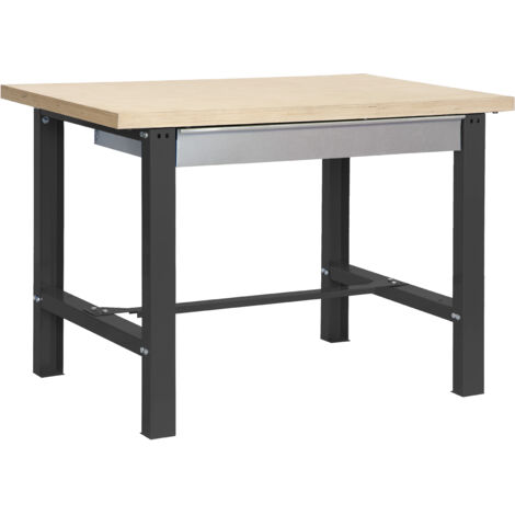 Banco de trabajo SIMONWORK (86,5x150x75cm) ANTRACITA Y MDF