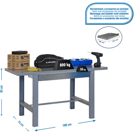 Kit Simonwork Bt6 Box Metalic 1800 Gris 830x1800x730