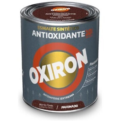 Esmalte antioxidante oxiron pavonado 750 ml marron oxido