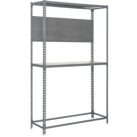 Estantería metálica sin tornillos SIMONAUTO de 3 estantes (200x100x40cm) GRIS