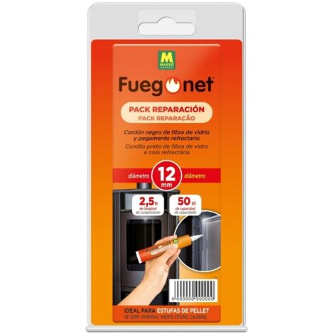 Pack de Reparación FUEGONET con Cordón Aislante y Pegamento.