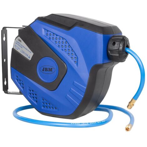 Manguera Aire Comprimido JBM Carrete 11 Mt Azul Autoenrrollable