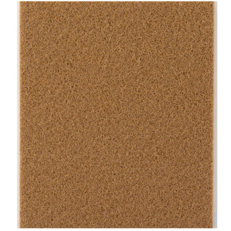 Placa De Fieltro Lana Acrílica 100x85x3mm Marrón Adhesivo Inofix (1/2)