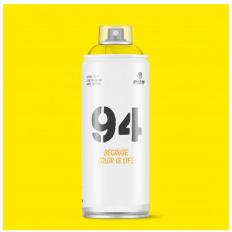 Pintura en Spray MTN Hardcore 400 ml 94 AMARILLO CLARO RV-1021 (1/2)