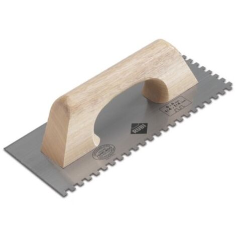 Llana dentada para alisar cemento y yeso Rubi 10x10mm