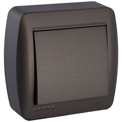Conmutador/ Interruptor de superficie 10A 250V Negro