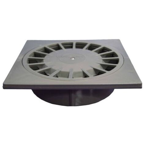Sumidero Tecnoagua T-88 PVC 20 x 20 x 7 cm Ø 11 - 9 cm Vertical
