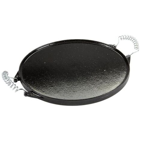 Plancha asado hierro fundido esmaltada 32cm redonda 32 cm