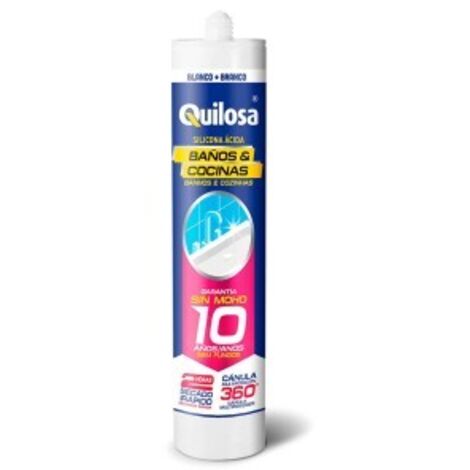QUILOSA SILICONA NEUTRA BAÑO COCINA TRANSPARENTE (TUBO 280 ML.