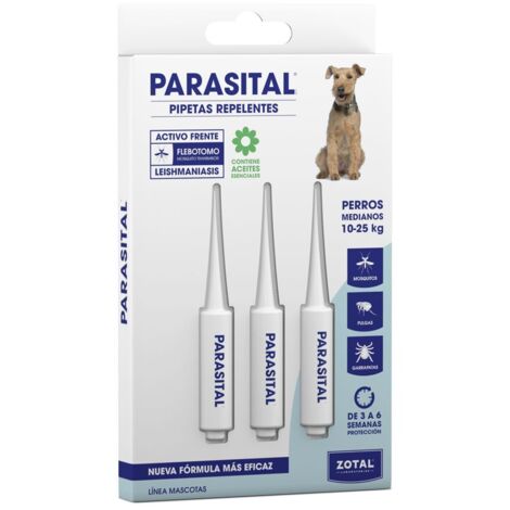 ZOTAL Parasital Pipeta Repelente Blister 3 Unidades 72520110