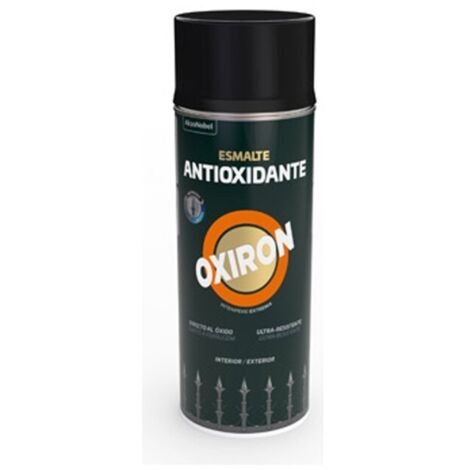 Esmalte antioxidante spray oxiron liso satinado 400 ml negro