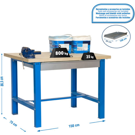 Kit Simonwork Bt6 Box Plywood 1500 Azul/madera 865x1500x750