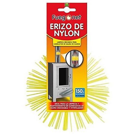 Erizo deshollinador de Nylon FUEGONET para Tubos de Acero