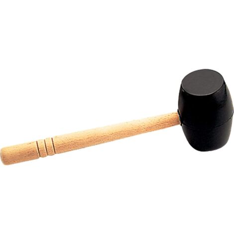 Maza de goma caras planas Rubi Negro500gNegro 500g
