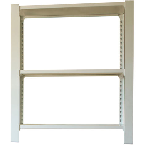 Estantería metálica sin tornillos OFFICLICK de 3 estantes (100x90x40cm) BLANCO