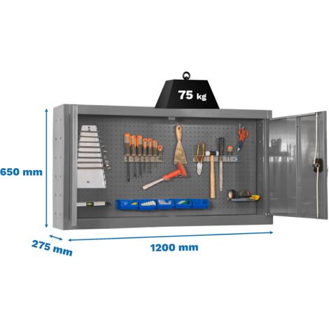 Armario Herramientas CABINET Tools Desmontado 650x1200mm gris