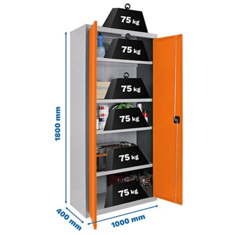 Armario Simonlocker Profesional dism.Multiusos 180x100x40 2/4 gr/nar (1/2)