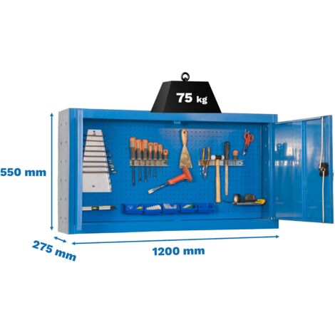 Armario Herramientas CABINET Tools Monobloque 550x1200mm azul (1/2)
