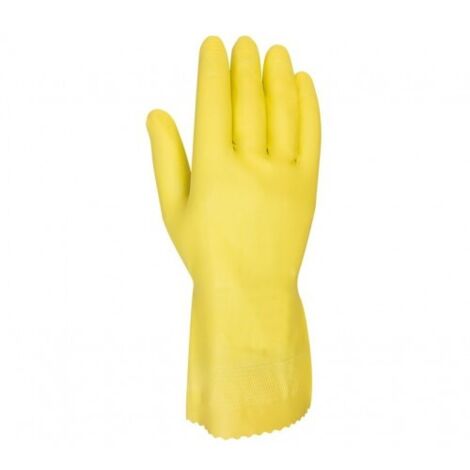 Guante  Domestico  M8 Natural Flocado  621Y Latex Amarillo  Juba