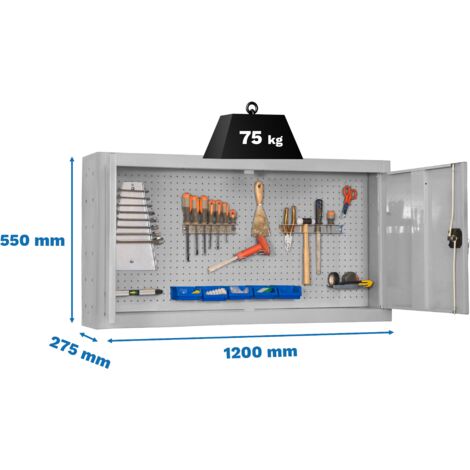 Armario Herramientas CABINET Tools Monobloque 550x1200mm blanco (1/2)
