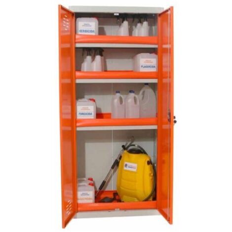 Armario Taquilla SIMON LOCKER Monobloque Fitosanitarios 180x80x40 cm Gris/NA