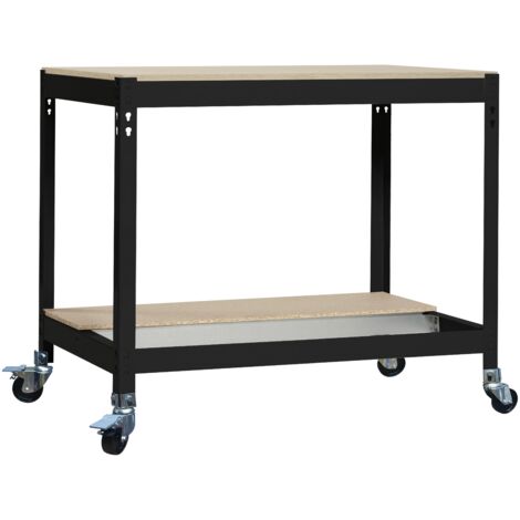 Mesa de Trabajo SIMONWORK con Ruedas BT 0 1500 antracita/madera